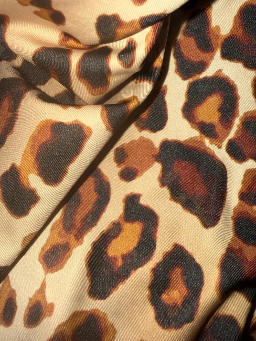 $170 Vitamin A Leopard Print One-Piece Swimsuit in Tan and Black - Picture 4 of 7